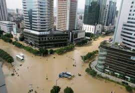 flooded city