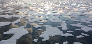 Arctic Ocean sea ice melt as seen from the U.S. Coast Guard icebreaker Cutter Healy.