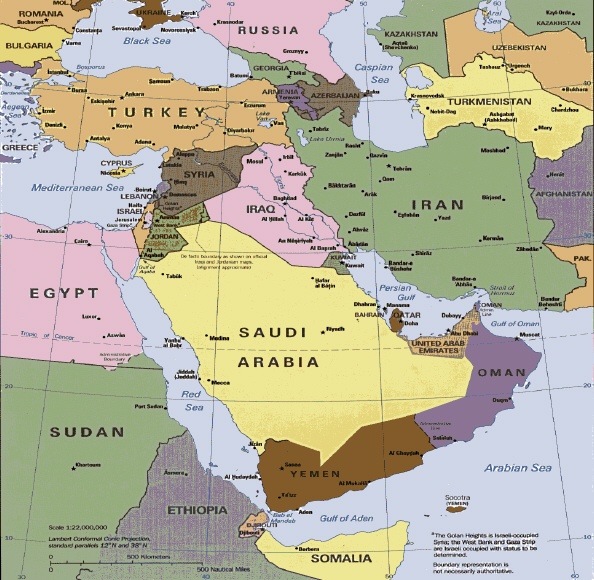 old middle east map