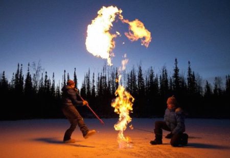 Methane leak