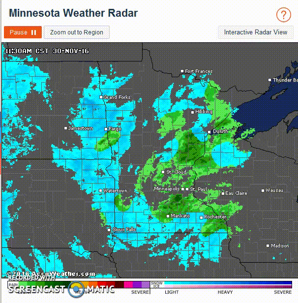 Minnesota Weather Radar Loop